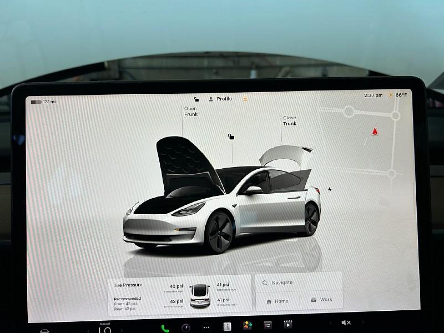 2023 WHITE Tesla Model 3 (5YJ3E1EA5PF) with an AC Electric Motor engine, Single-Speed Fixed Gear transmission, located at 412 Auto Vista Drive, Palmdale, CA, 93551, (661) 945-0620, 34.592636, -118.136681 - Photo#19