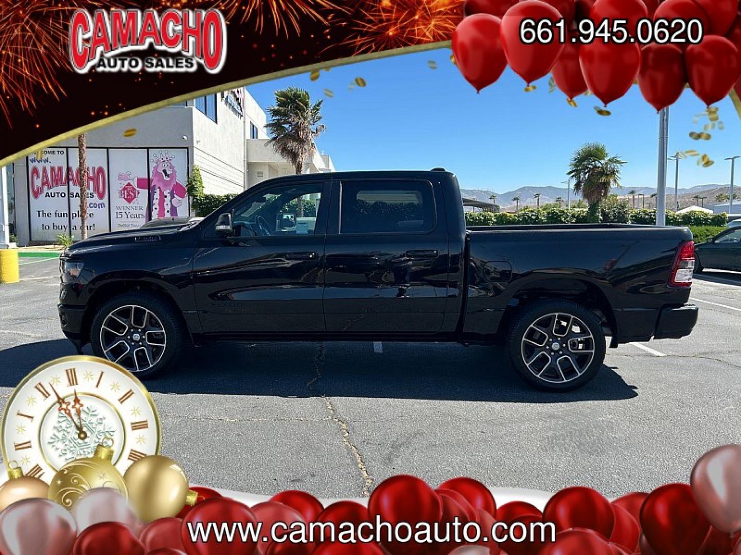 2023 BLACK Ram 1500 2WD (1C6RREFT5PN) with an 8-Cyl 5.7 Liter engine, Automatic 8-Spd transmission, located at 412 Auto Vista Drive, Palmdale, CA, 93551, (661) 945-0620, 34.592636, -118.136681 - Photo#3