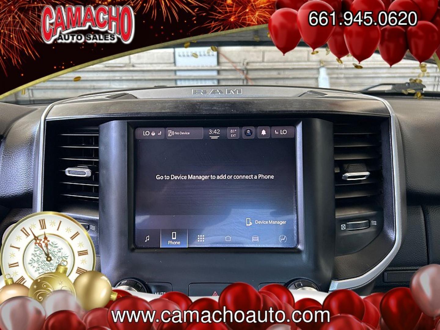 2023 BLACK Ram 1500 2WD (1C6RREFT5PN) with an 8-Cyl 5.7 Liter engine, Automatic 8-Spd transmission, located at 412 Auto Vista Drive, Palmdale, CA, 93551, (661) 945-0620, 34.592636, -118.136681 - Photo#22