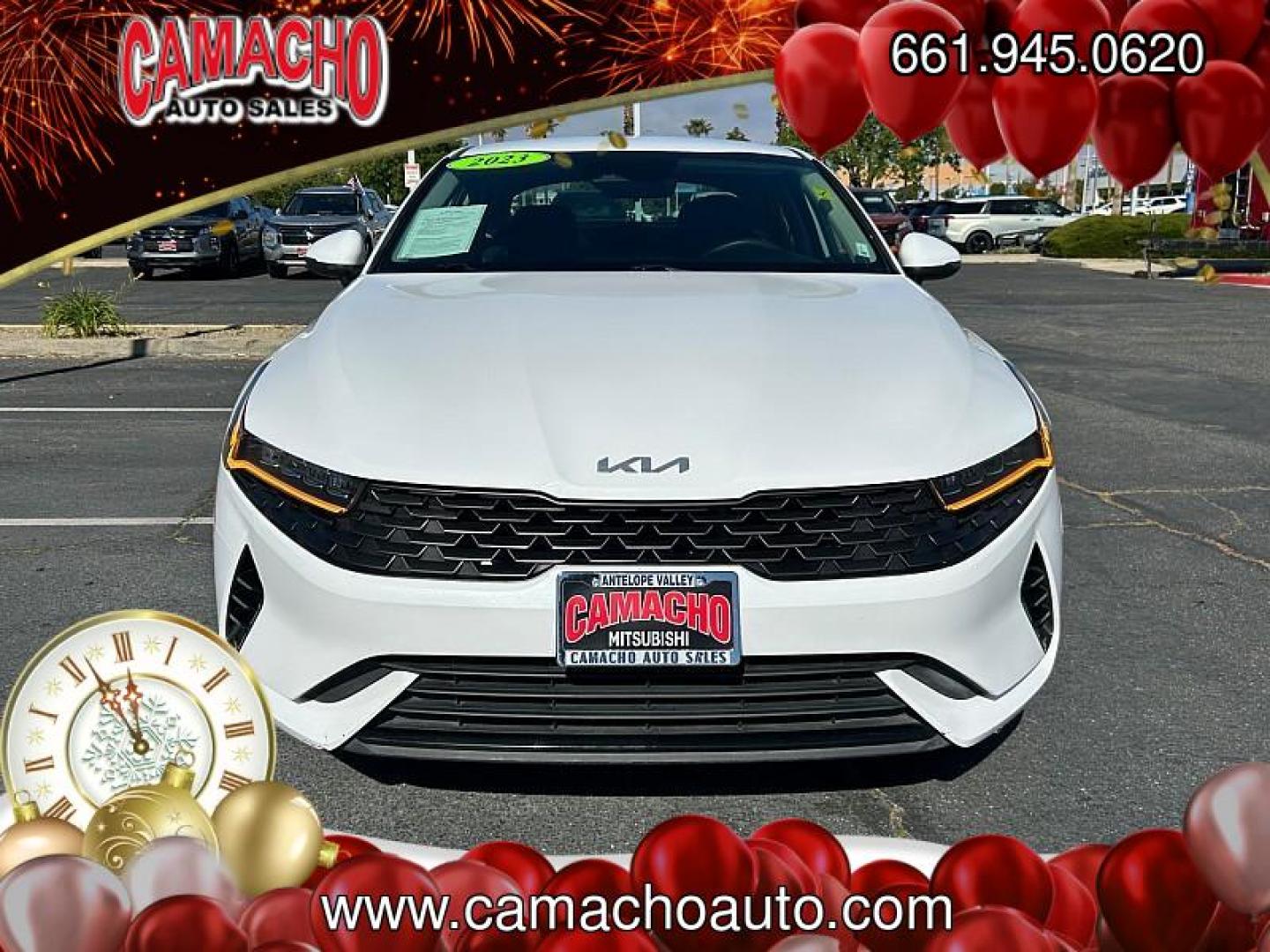 2023 WHITE Kia K5 (5XXG14J23PG) with an 4-Cyl Turbo 1.6 Liter engine, Automatic 8-Spd transmission, located at 412 Auto Vista Drive, Palmdale, CA, 93551, (661) 945-0620, 34.592636, -118.136681 - Photo#1