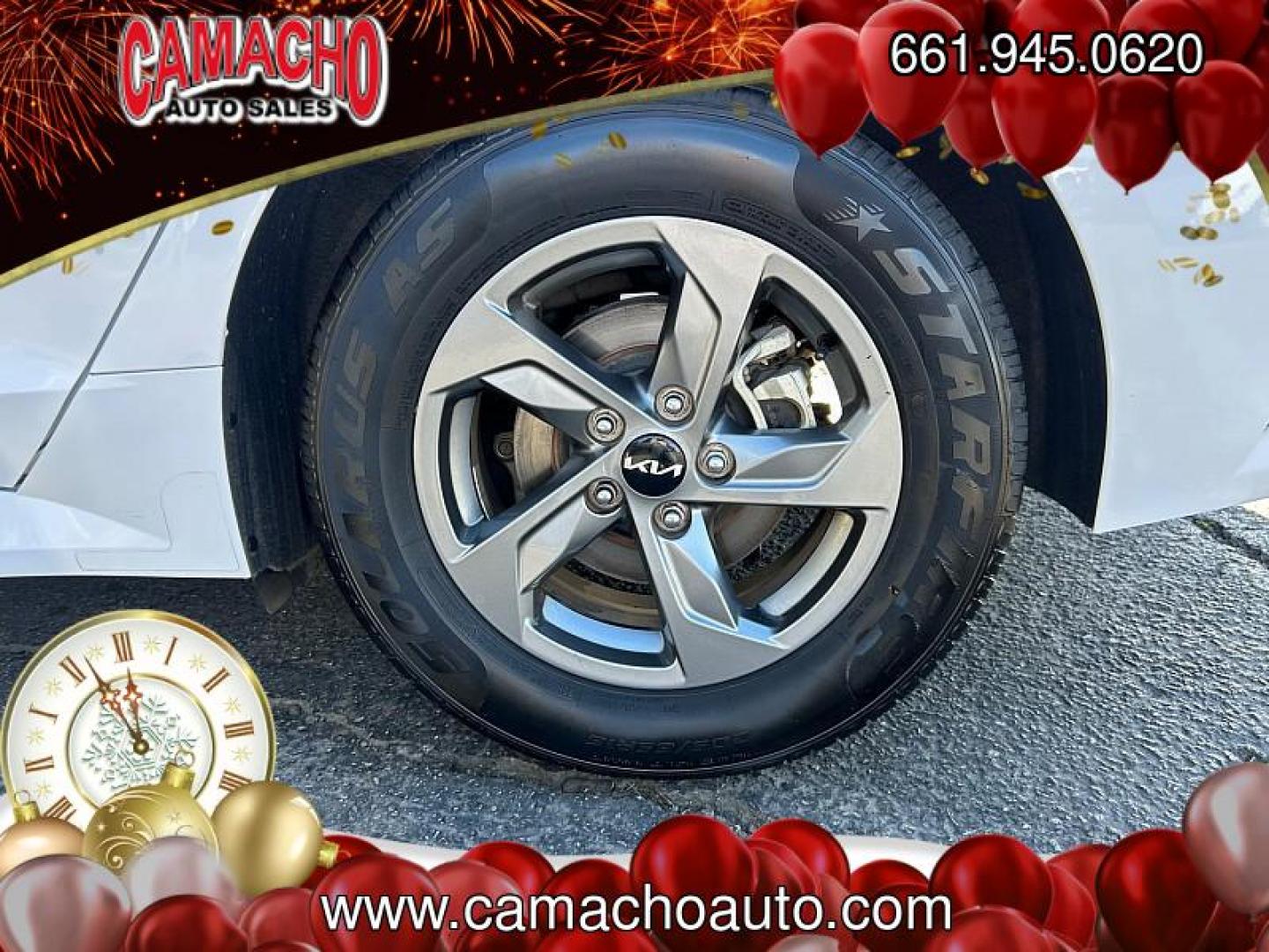 2023 WHITE Kia K5 (5XXG14J23PG) with an 4-Cyl Turbo 1.6 Liter engine, Automatic 8-Spd transmission, located at 412 Auto Vista Drive, Palmdale, CA, 93551, (661) 945-0620, 34.592636, -118.136681 - Photo#11