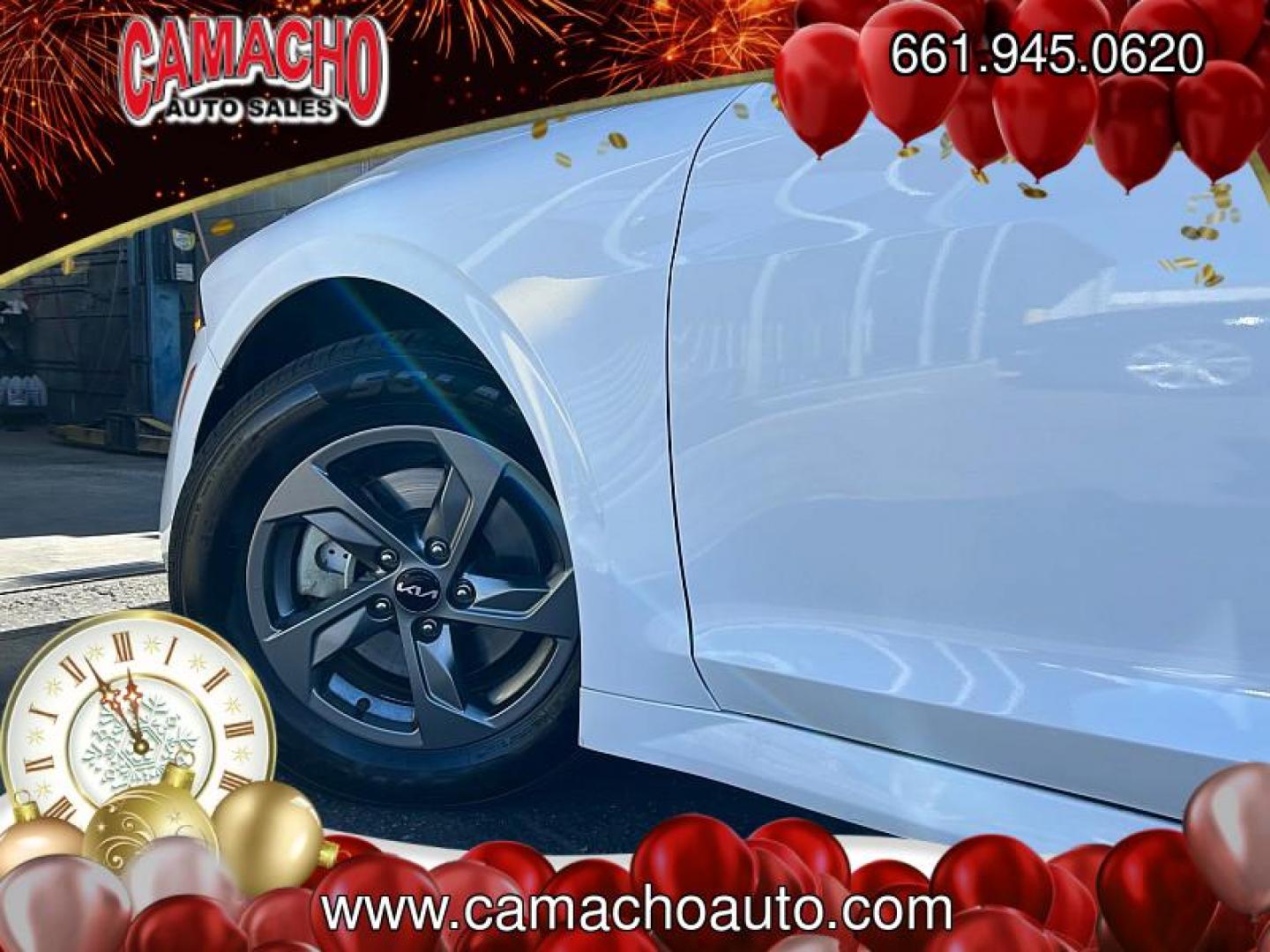 2023 WHITE Kia K5 (5XXG14J23PG) with an 4-Cyl Turbo 1.6 Liter engine, Automatic 8-Spd transmission, located at 412 Auto Vista Drive, Palmdale, CA, 93551, (661) 945-0620, 34.592636, -118.136681 - Photo#14