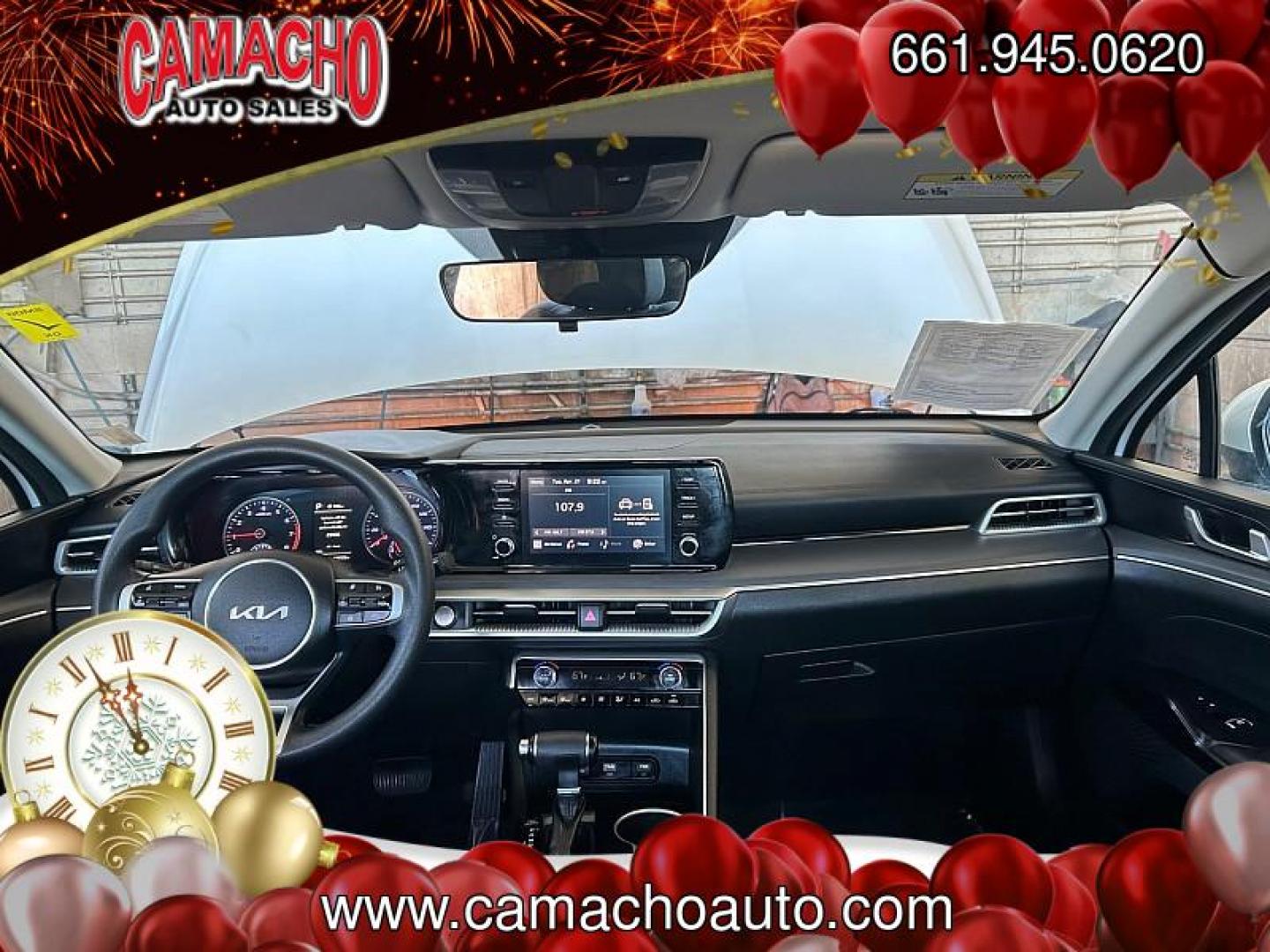 2023 WHITE Kia K5 (5XXG14J23PG) with an 4-Cyl Turbo 1.6 Liter engine, Automatic 8-Spd transmission, located at 412 Auto Vista Drive, Palmdale, CA, 93551, (661) 945-0620, 34.592636, -118.136681 - Photo#22