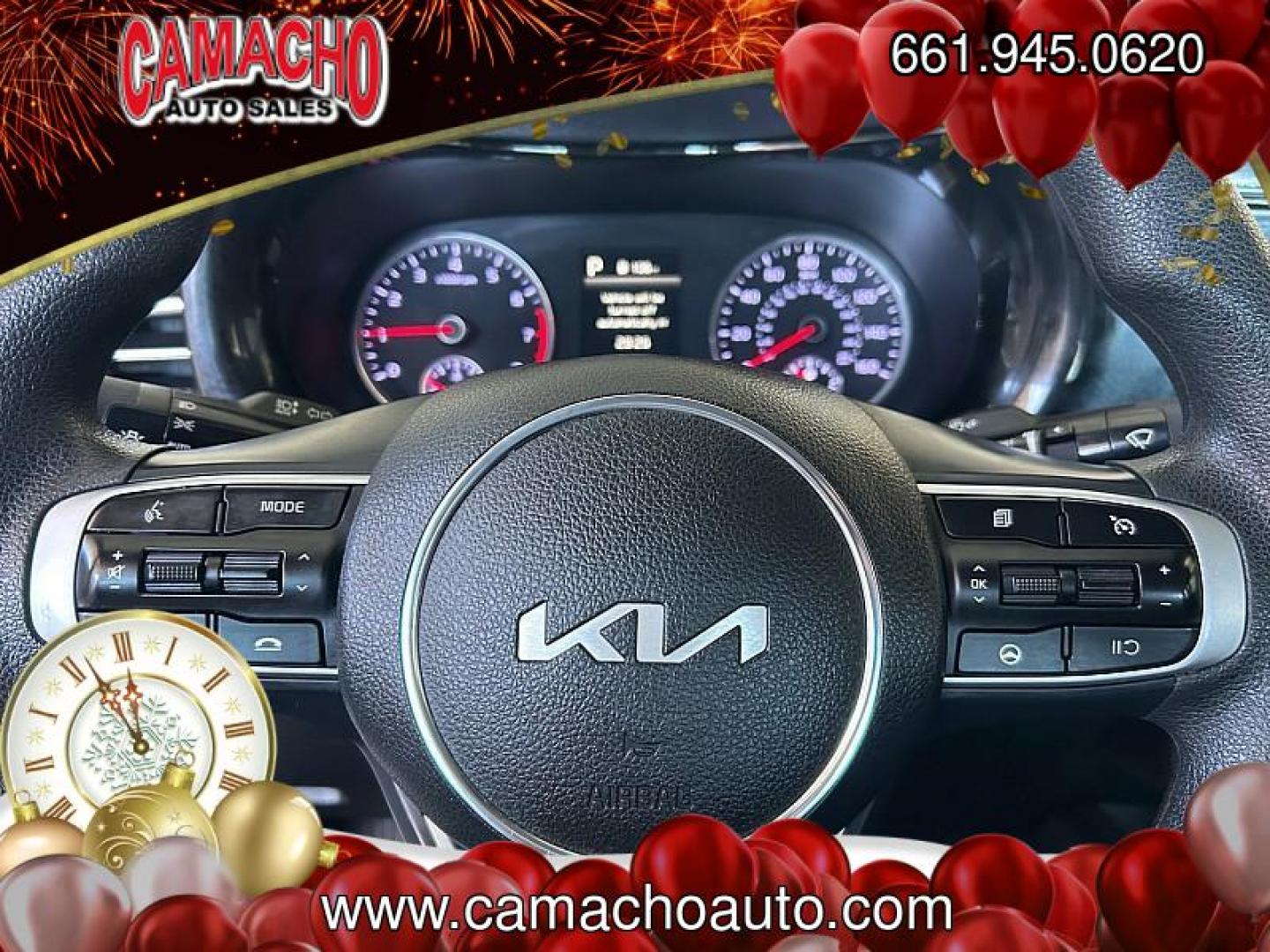 2023 WHITE Kia K5 (5XXG14J23PG) with an 4-Cyl Turbo 1.6 Liter engine, Automatic 8-Spd transmission, located at 412 Auto Vista Drive, Palmdale, CA, 93551, (661) 945-0620, 34.592636, -118.136681 - Photo#23
