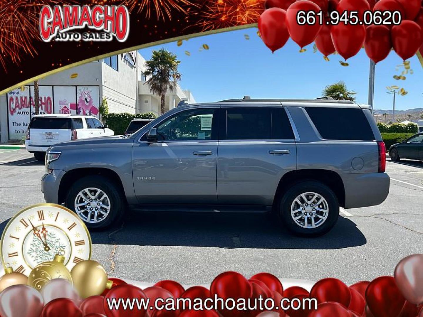 2018 GRAY Chevrolet Tahoe (1GNSKAEC8JR) with an V8 EcoTec3 5.3 Liter engine, Auto 6-Spd Overdrive transmission, located at 412 Auto Vista Drive, Palmdale, CA, 93551, (661) 945-0620, 34.592636, -118.136681 - Photo#5