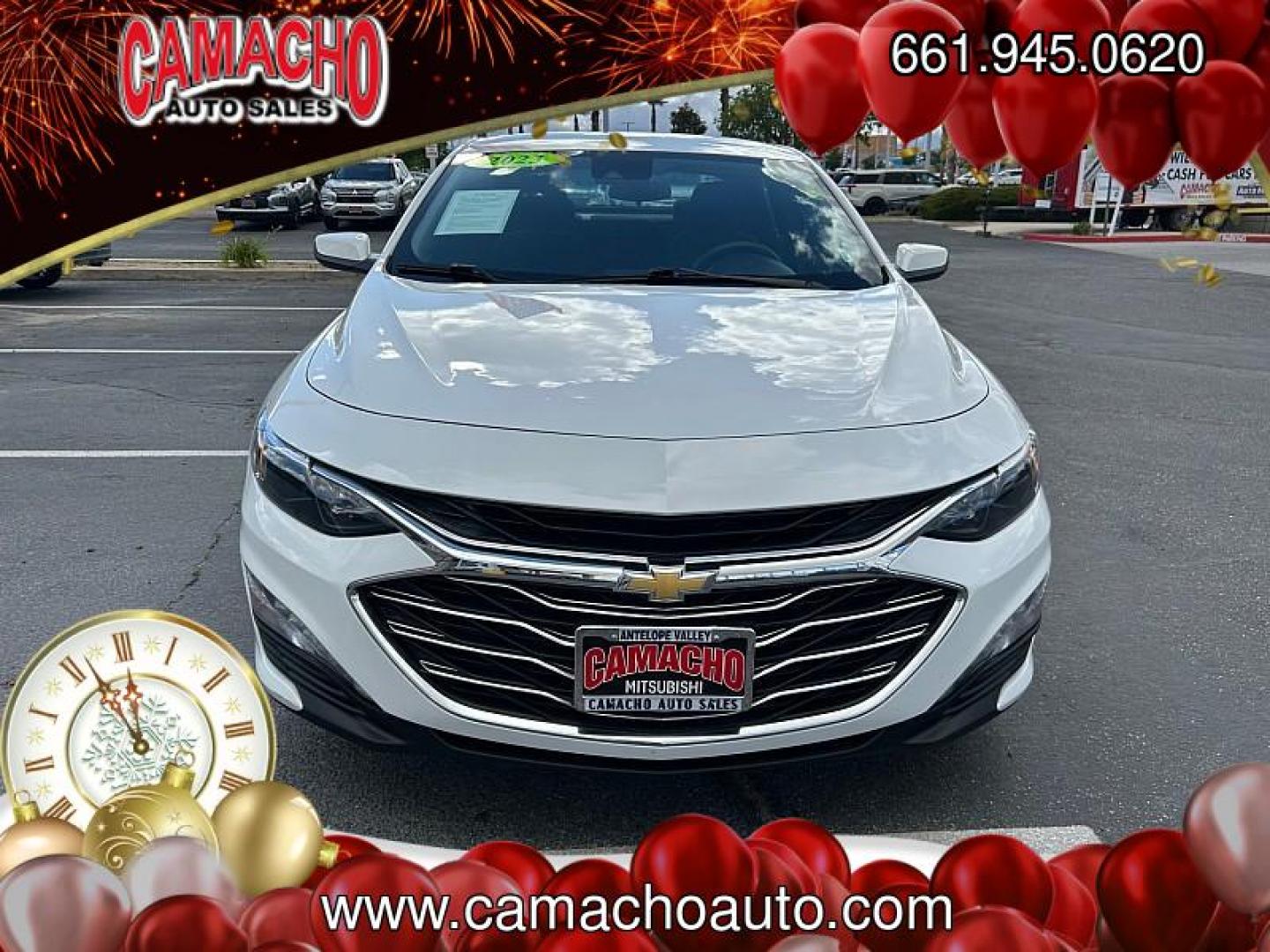 2023 WHITE Chevrolet Malibu (1G1ZD5ST4PF) with an 4-Cyl Turbo 1.5 Liter engine, Automatic CVT transmission, located at 412 Auto Vista Drive, Palmdale, CA, 93551, (661) 945-0620, 34.592636, -118.136681 - Photo#1
