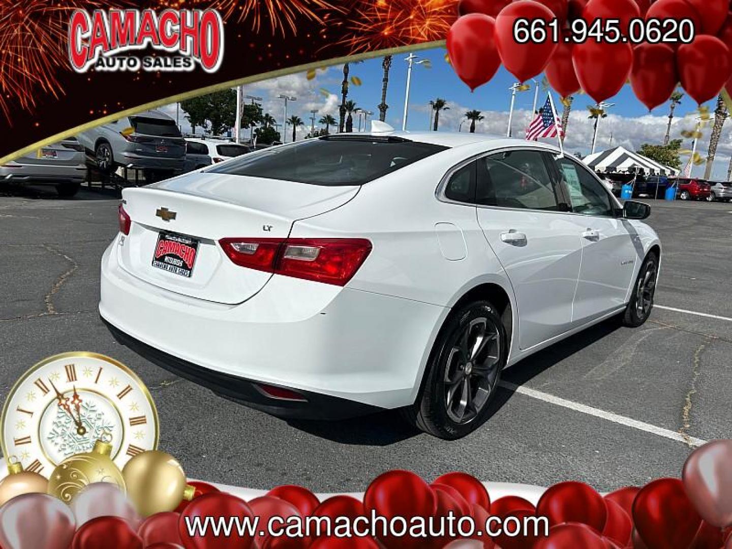 2023 WHITE Chevrolet Malibu (1G1ZD5ST4PF) with an 4-Cyl Turbo 1.5 Liter engine, Automatic CVT transmission, located at 412 Auto Vista Drive, Palmdale, CA, 93551, (661) 945-0620, 34.592636, -118.136681 - Photo#2