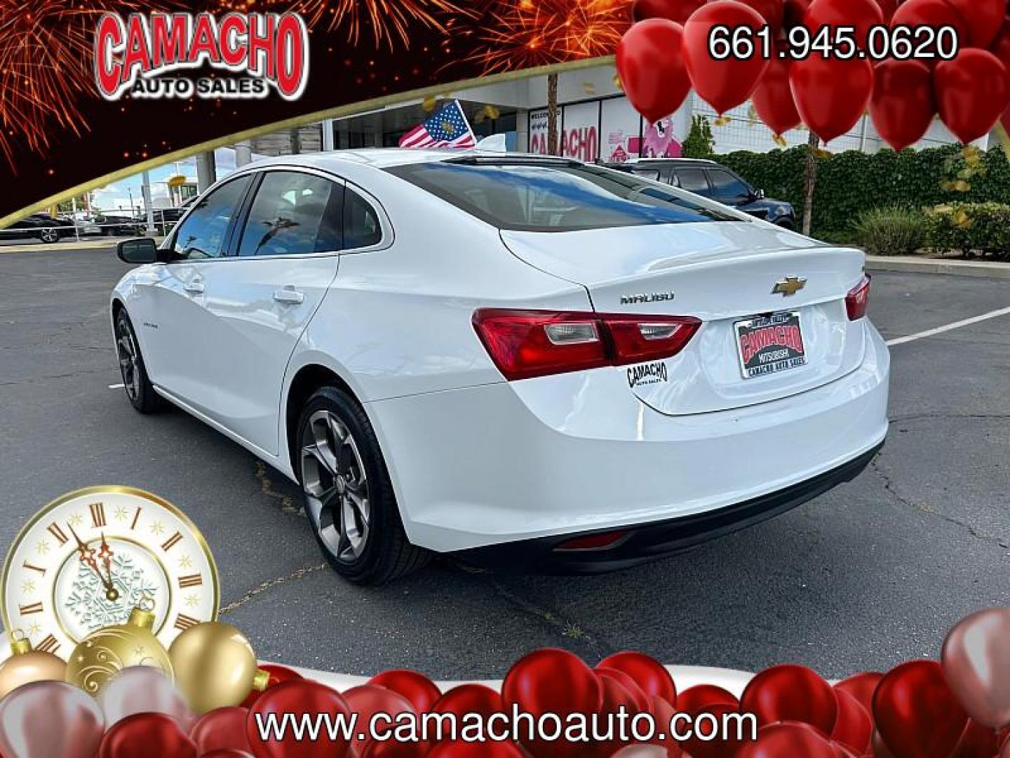 2023 WHITE Chevrolet Malibu (1G1ZD5ST4PF) with an 4-Cyl Turbo 1.5 Liter engine, Automatic CVT transmission, located at 412 Auto Vista Drive, Palmdale, CA, 93551, (661) 945-0620, 34.592636, -118.136681 - Photo#4