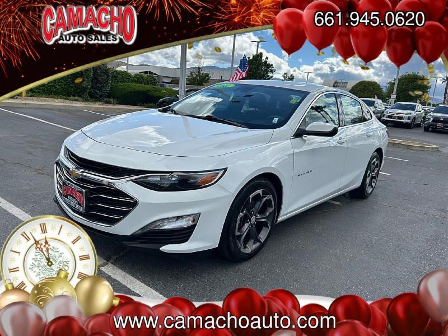 2023 WHITE Chevrolet Malibu (1G1ZD5ST4PF) with an 4-Cyl Turbo 1.5 Liter engine, Automatic CVT transmission, located at 412 Auto Vista Drive, Palmdale, CA, 93551, (661) 945-0620, 34.592636, -118.136681 - Photo#6