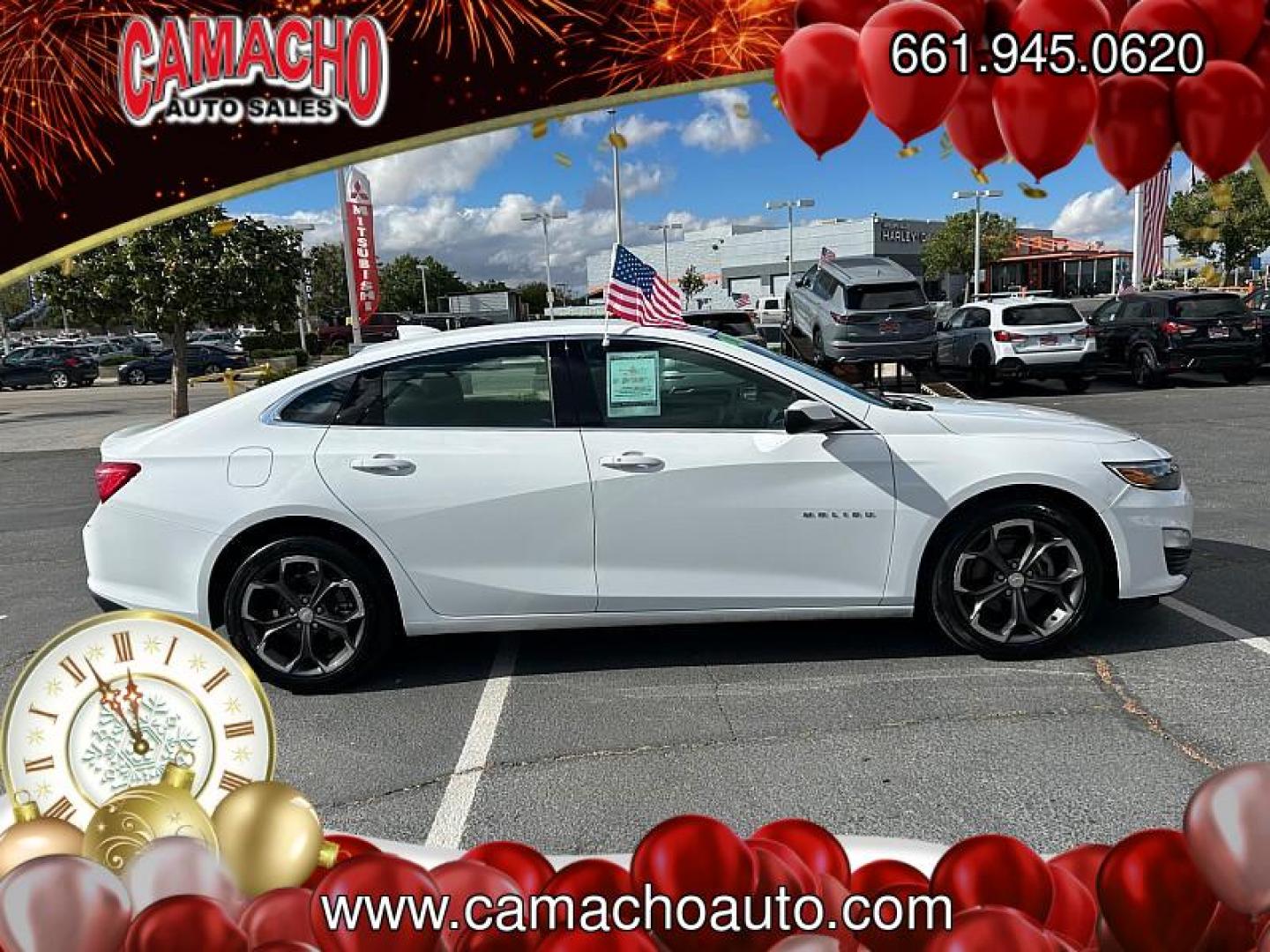 2023 WHITE Chevrolet Malibu (1G1ZD5ST4PF) with an 4-Cyl Turbo 1.5 Liter engine, Automatic CVT transmission, located at 412 Auto Vista Drive, Palmdale, CA, 93551, (661) 945-0620, 34.592636, -118.136681 - Photo#7