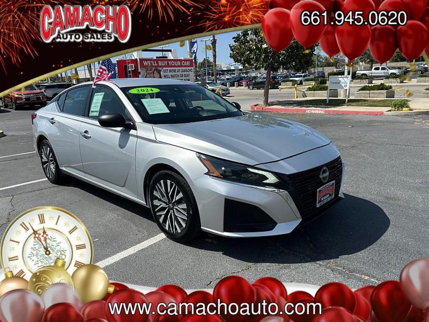 2024 SILVER Nissan Altima (1N4BL4DV4RN) with an 4-Cyl 2.5 Liter engine, Automatic Xtronic CVT transmission, located at 412 Auto Vista Drive, Palmdale, CA, 93551, (661) 945-0620, 34.592636, -118.136681 - Photo#0