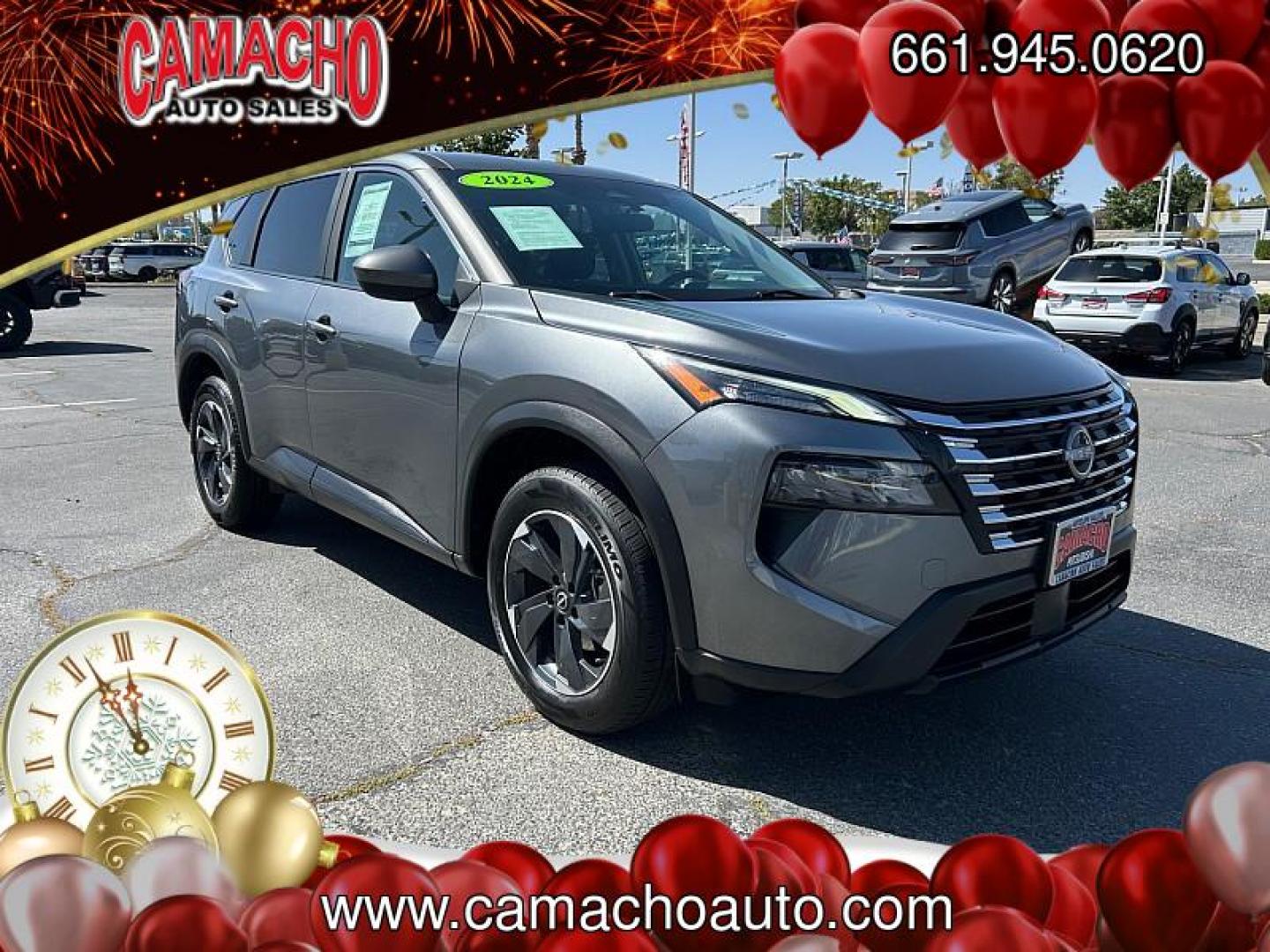 2024 GRAY Nissan Rogue (5N1BT3BBXRC) with an 3-Cyl Turbo 1.5 Liter engine, Automatic CVT transmission, located at 412 Auto Vista Drive, Palmdale, CA, 93551, (661) 945-0620, 34.592636, -118.136681 - Photo#0