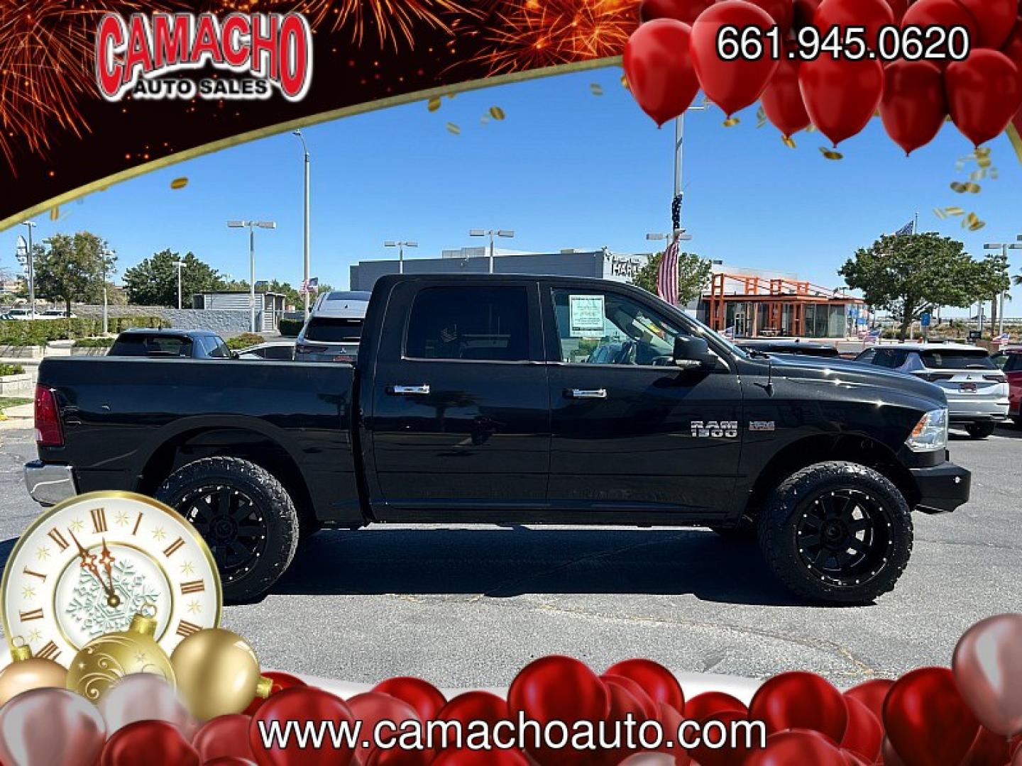 2017 BLACK Ram 1500 4WD (3C6RR7LTXHG) with an V8 HEMI 5.7 Liter engine, Automatic 8-Spd transmission, located at 412 Auto Vista Drive, Palmdale, CA, 93551, (661) 945-0620, 34.592636, -118.136681 - Photo#7
