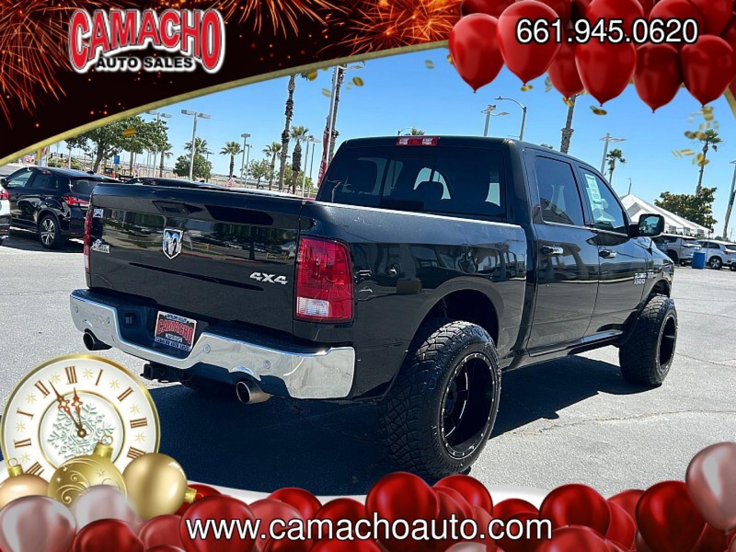 2017 BLACK Ram 1500 4WD (3C6RR7LTXHG) with an V8 HEMI 5.7 Liter engine, Automatic 8-Spd transmission, located at 412 Auto Vista Drive, Palmdale, CA, 93551, (661) 945-0620, 34.592636, -118.136681 - Photo#8