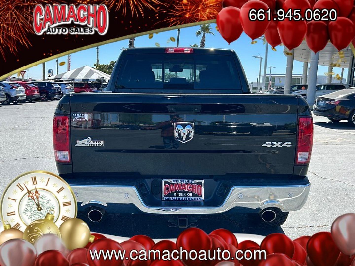 2017 BLACK Ram 1500 4WD (3C6RR7LTXHG) with an V8 HEMI 5.7 Liter engine, Automatic 8-Spd transmission, located at 412 Auto Vista Drive, Palmdale, CA, 93551, (661) 945-0620, 34.592636, -118.136681 - Photo#9
