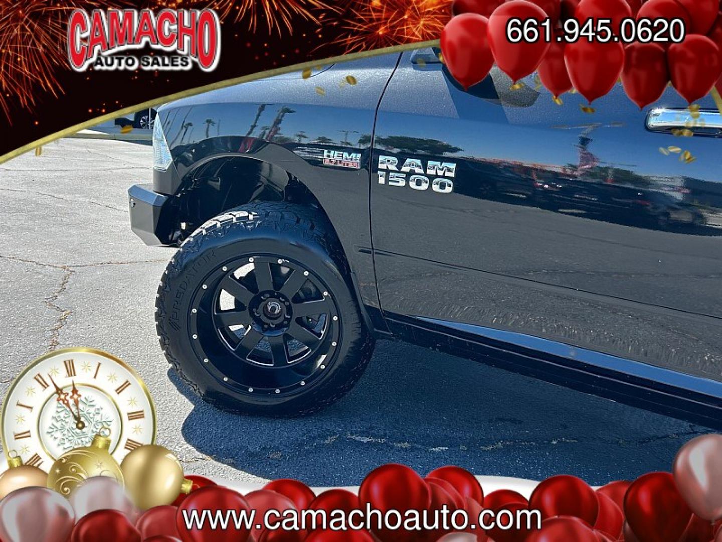 2017 BLACK Ram 1500 4WD (3C6RR7LTXHG) with an V8 HEMI 5.7 Liter engine, Automatic 8-Spd transmission, located at 412 Auto Vista Drive, Palmdale, CA, 93551, (661) 945-0620, 34.592636, -118.136681 - Photo#10