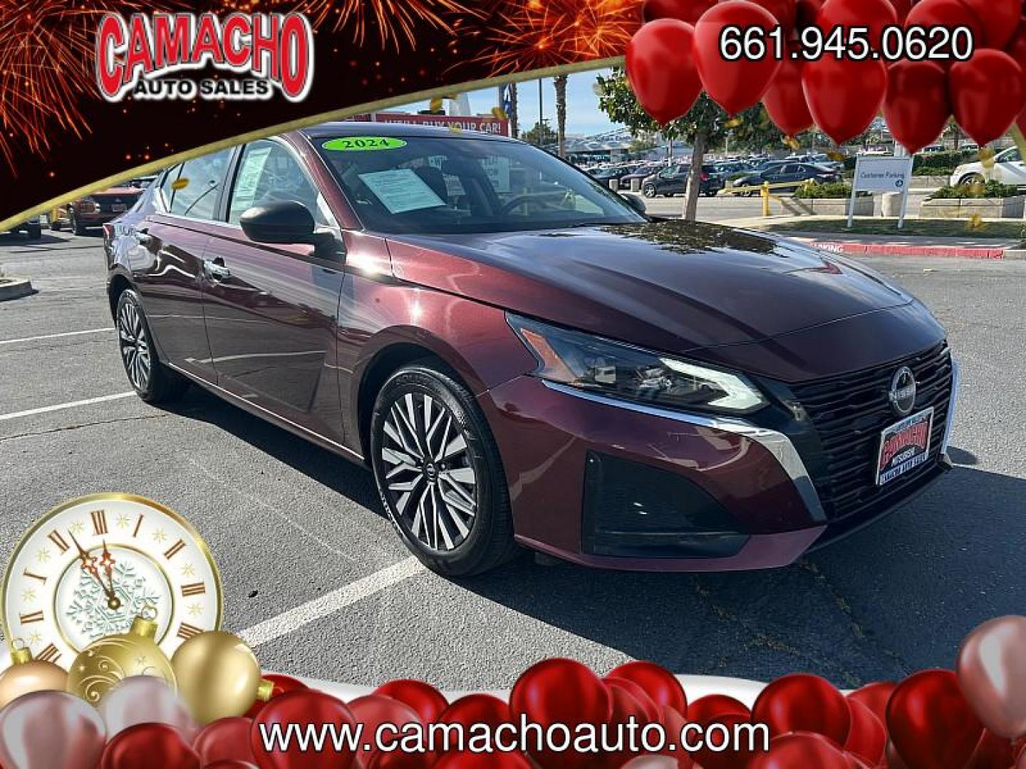 2024 RED Nissan Altima (1N4BL4DV7RN) with an 4-Cyl 2.5 Liter engine, Automatic Xtronic CVT transmission, located at 412 Auto Vista Drive, Palmdale, CA, 93551, (661) 945-0620, 34.592636, -118.136681 - Photo#0