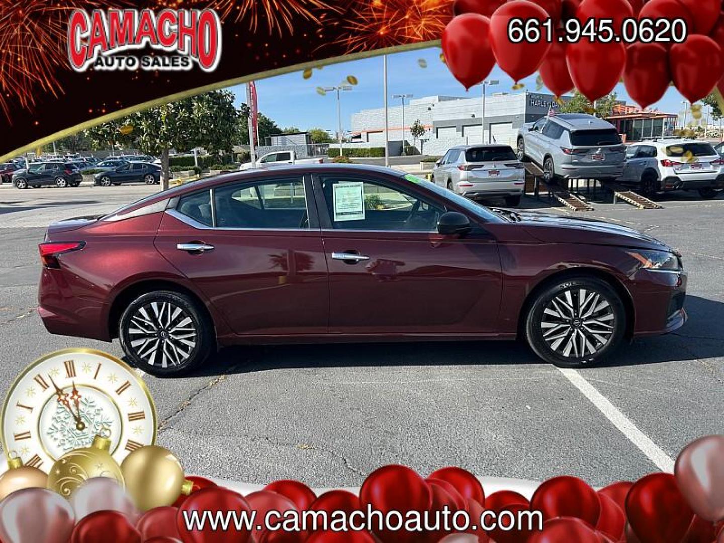 2024 RED Nissan Altima (1N4BL4DV7RN) with an 4-Cyl 2.5 Liter engine, Automatic Xtronic CVT transmission, located at 412 Auto Vista Drive, Palmdale, CA, 93551, (661) 945-0620, 34.592636, -118.136681 - Photo#3