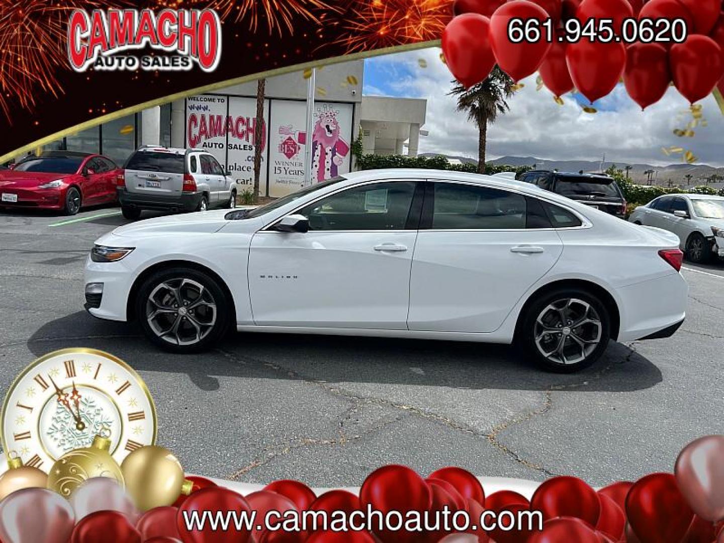 2024 WHITE Chevrolet Malibu (1G1ZD5ST5RF) with an 4-Cyl Turbo 1.5 Liter engine, Automatic CVT transmission, located at 412 Auto Vista Drive, Palmdale, CA, 93551, (661) 945-0620, 34.592636, -118.136681 - Photo#5