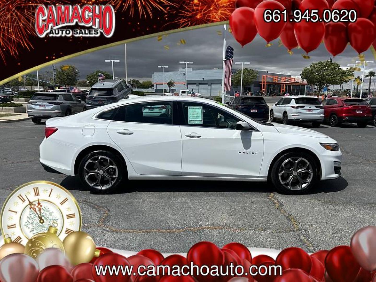 2024 WHITE Chevrolet Malibu (1G1ZD5ST5RF) with an 4-Cyl Turbo 1.5 Liter engine, Automatic CVT transmission, located at 412 Auto Vista Drive, Palmdale, CA, 93551, (661) 945-0620, 34.592636, -118.136681 - Photo#7