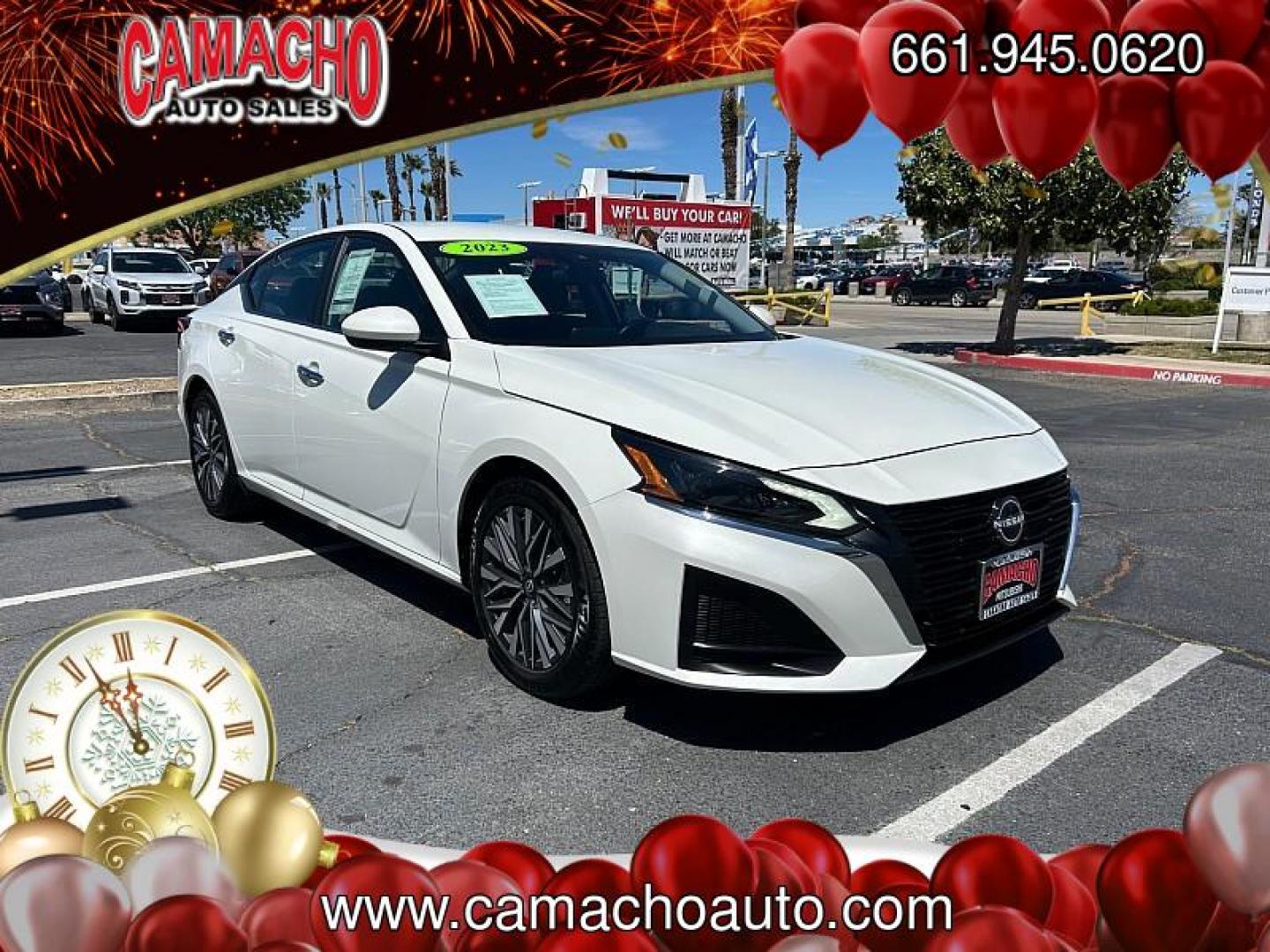 2023 WHITE Nissan Altima (1N4BL4DV1PN) with an 4-Cyl 2.5 Liter engine, Automatic Xtronic CVT transmission, located at 412 Auto Vista Drive, Palmdale, CA, 93551, (661) 945-0620, 34.592636, -118.136681 - Photo#1