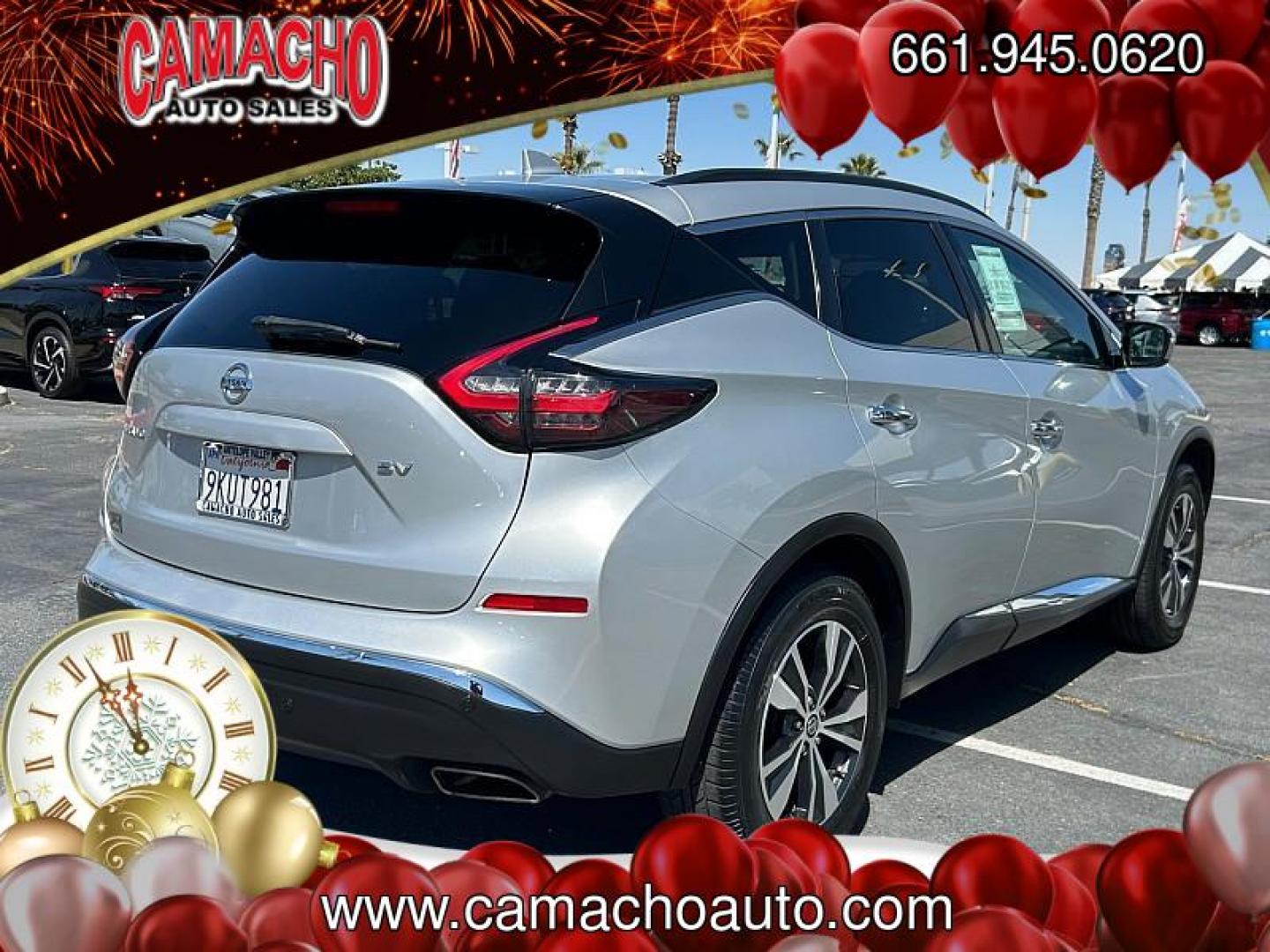 2021 SILVER Nissan Murano (5N1AZ2BJXMC) with an V6 3.5 Liter engine, Automatic Xtronic CVT transmission, located at 412 Auto Vista Drive, Palmdale, CA, 93551, (661) 945-0620, 34.592636, -118.136681 - Photo#3