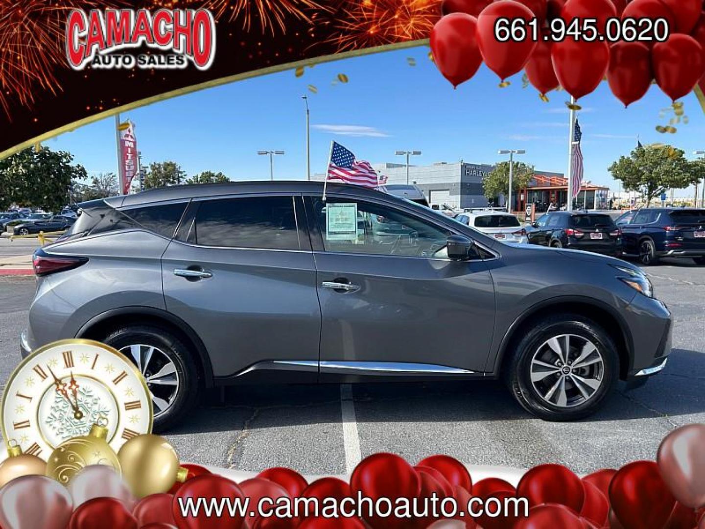 2023 GRAY Nissan Murano (5N1AZ2BJ5PC) with an V6 3.5 Liter engine, Automatic Xtronic CVT transmission, located at 412 Auto Vista Drive, Palmdale, CA, 93551, (661) 945-0620, 34.592636, -118.136681 - Photo#1
