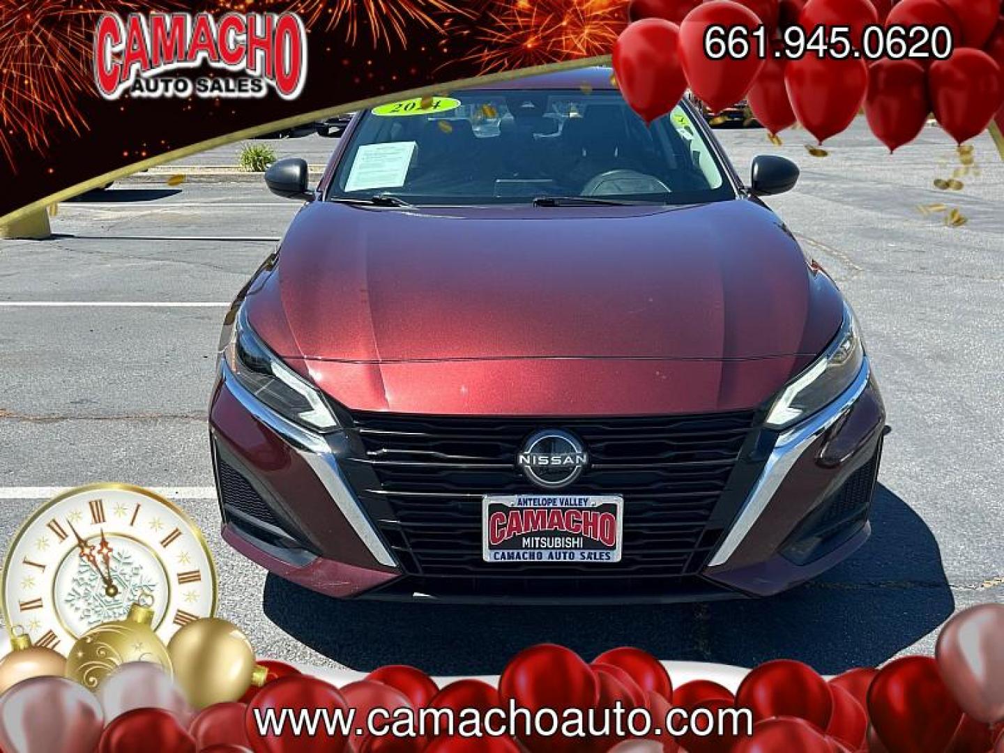 2024 BURGUNDY Nissan Altima (1N4BL4DV8RN) with an 4-Cyl 2.5 Liter engine, Automatic Xtronic CVT transmission, located at 412 Auto Vista Drive, Palmdale, CA, 93551, (661) 945-0620, 34.592636, -118.136681 - Photo#1