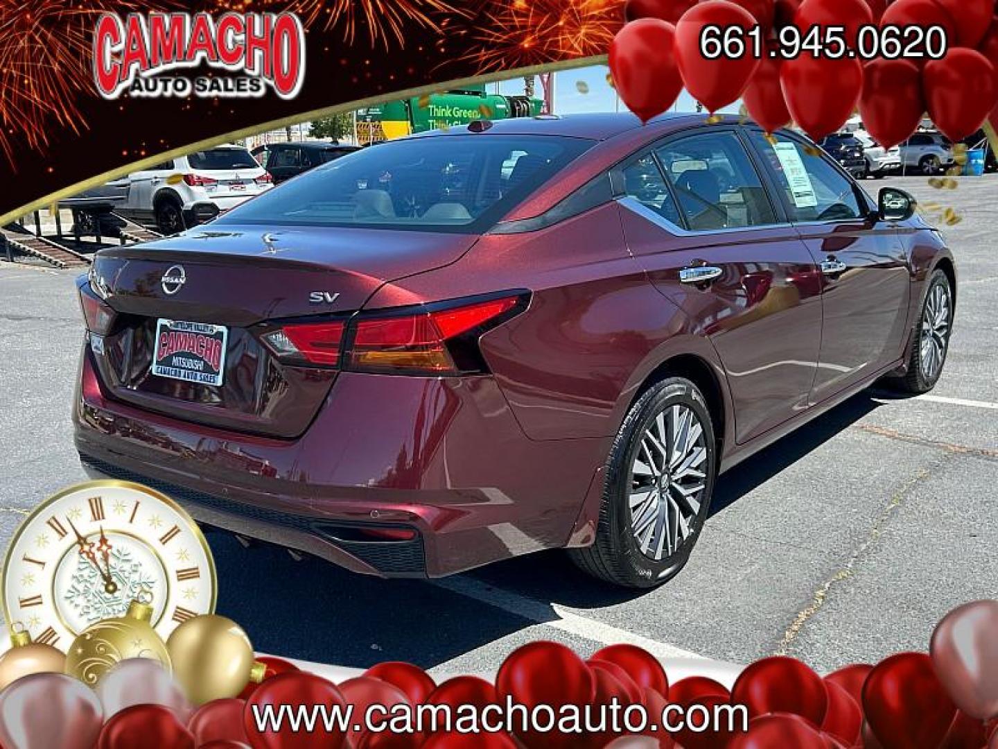 2024 BURGUNDY Nissan Altima (1N4BL4DV8RN) with an 4-Cyl 2.5 Liter engine, Automatic Xtronic CVT transmission, located at 412 Auto Vista Drive, Palmdale, CA, 93551, (661) 945-0620, 34.592636, -118.136681 - Photo#2