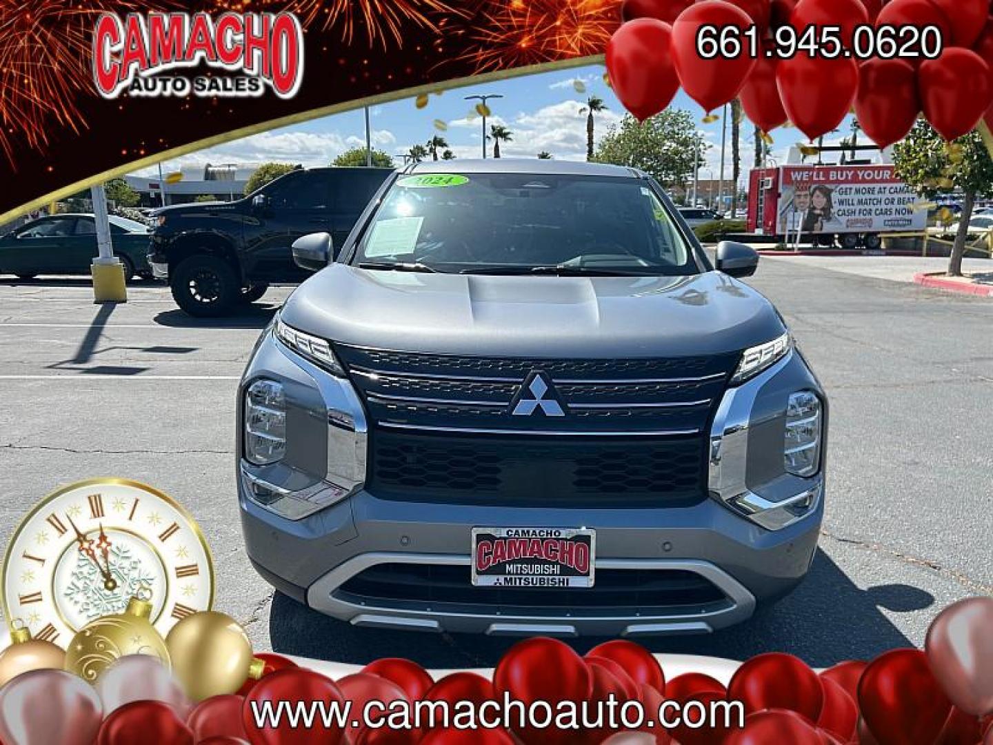 2024 SILVER Mitsubishi Outlander (JA4J3VA89RZ) with an 4-Cyl 2.5 Liter engine, Automatic CVT transmission, located at 412 Auto Vista Drive, Palmdale, CA, 93551, (661) 945-0620, 34.592636, -118.136681 - Photo#1