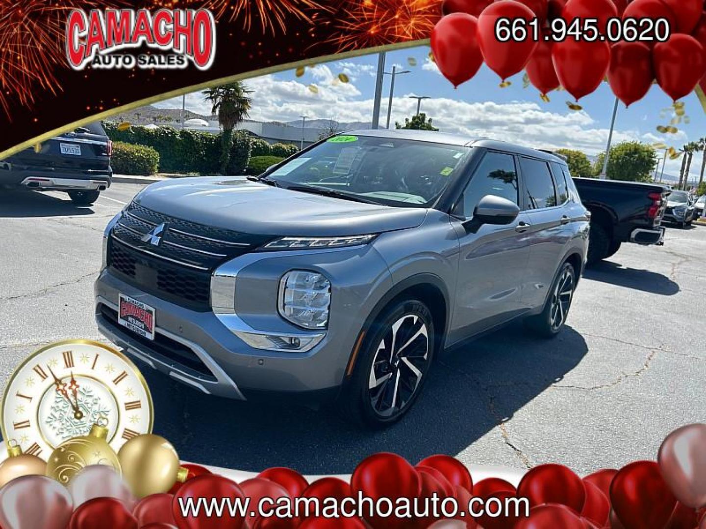 2024 SILVER Mitsubishi Outlander (JA4J3VA89RZ) with an 4-Cyl 2.5 Liter engine, Automatic CVT transmission, located at 412 Auto Vista Drive, Palmdale, CA, 93551, (661) 945-0620, 34.592636, -118.136681 - Photo#2