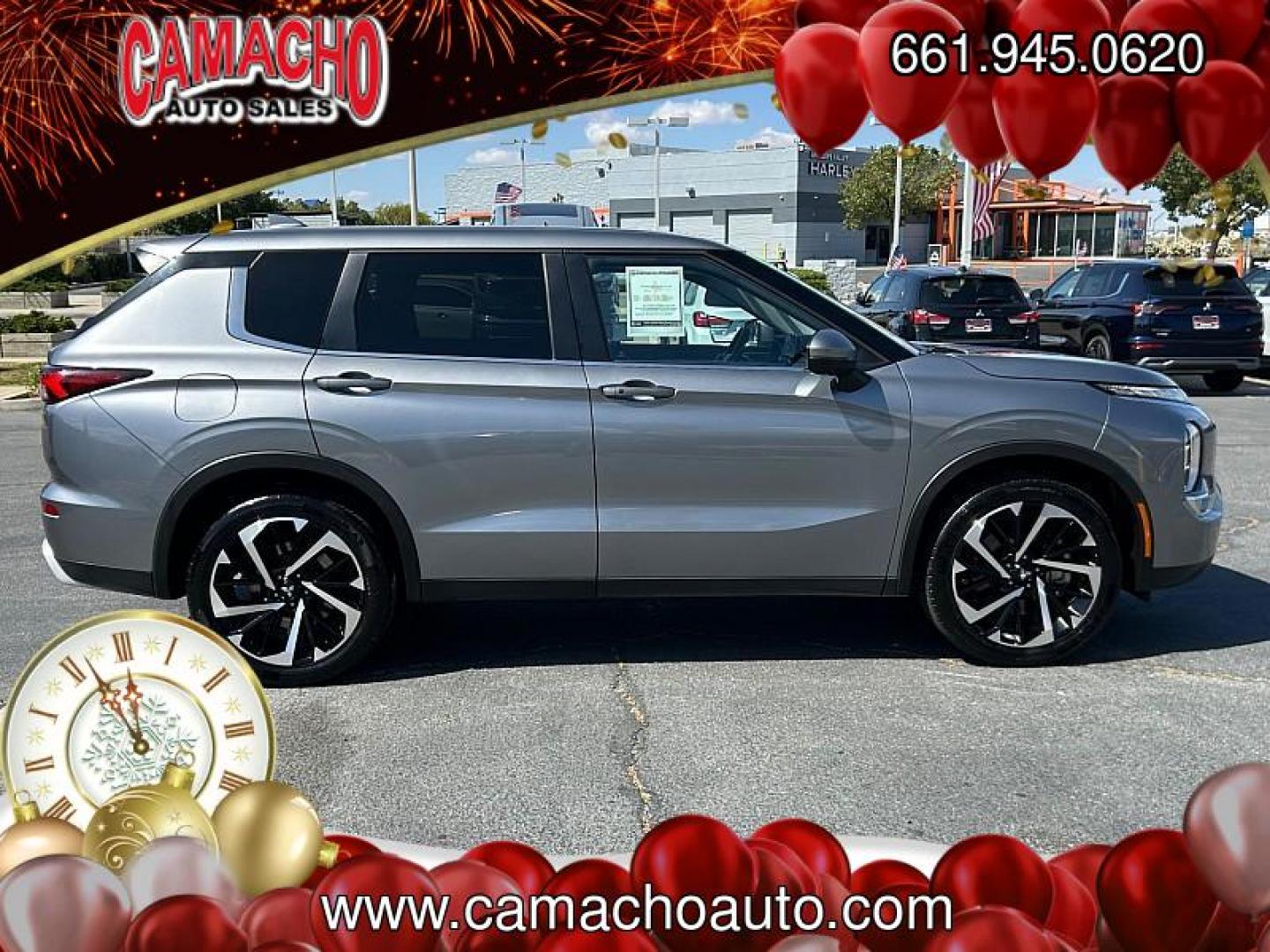 2024 SILVER Mitsubishi Outlander (JA4J3VA89RZ) with an 4-Cyl 2.5 Liter engine, Automatic CVT transmission, located at 412 Auto Vista Drive, Palmdale, CA, 93551, (661) 945-0620, 34.592636, -118.136681 - Photo#3