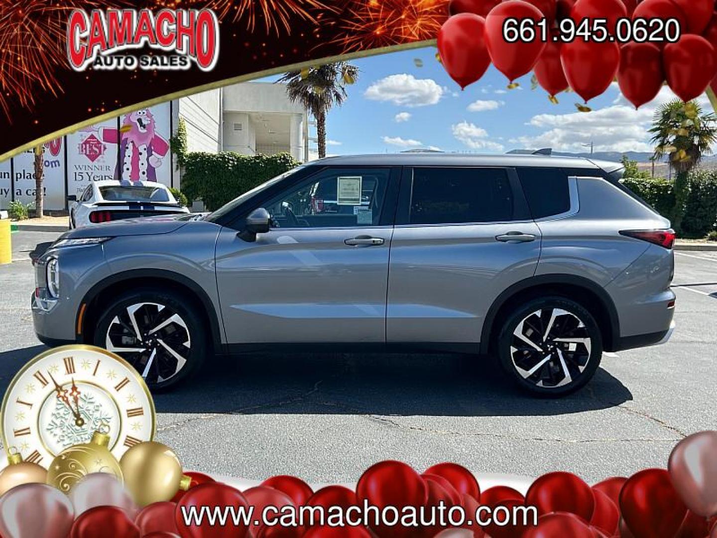 2024 SILVER Mitsubishi Outlander (JA4J3VA89RZ) with an 4-Cyl 2.5 Liter engine, Automatic CVT transmission, located at 412 Auto Vista Drive, Palmdale, CA, 93551, (661) 945-0620, 34.592636, -118.136681 - Photo#7