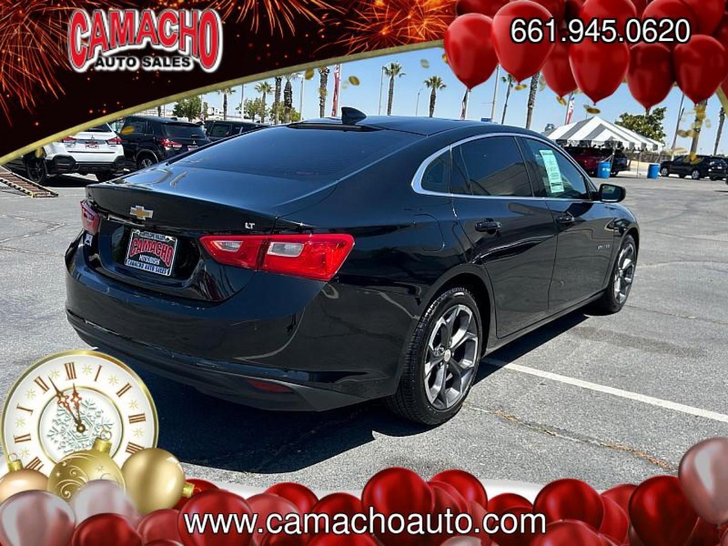 2023 BLACK Chevrolet Malibu (1G1ZD5ST1PF) with an 4-Cyl Turbo 1.5 Liter engine, Automatic CVT transmission, located at 412 Auto Vista Drive, Palmdale, CA, 93551, (661) 945-0620, 34.592636, -118.136681 - Photo#2