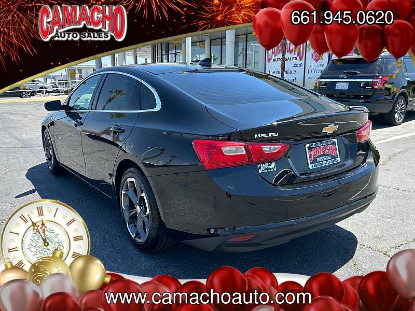 2023 BLACK Chevrolet Malibu (1G1ZD5ST1PF) with an 4-Cyl Turbo 1.5 Liter engine, Automatic CVT transmission, located at 412 Auto Vista Drive, Palmdale, CA, 93551, (661) 945-0620, 34.592636, -118.136681 - Photo#4