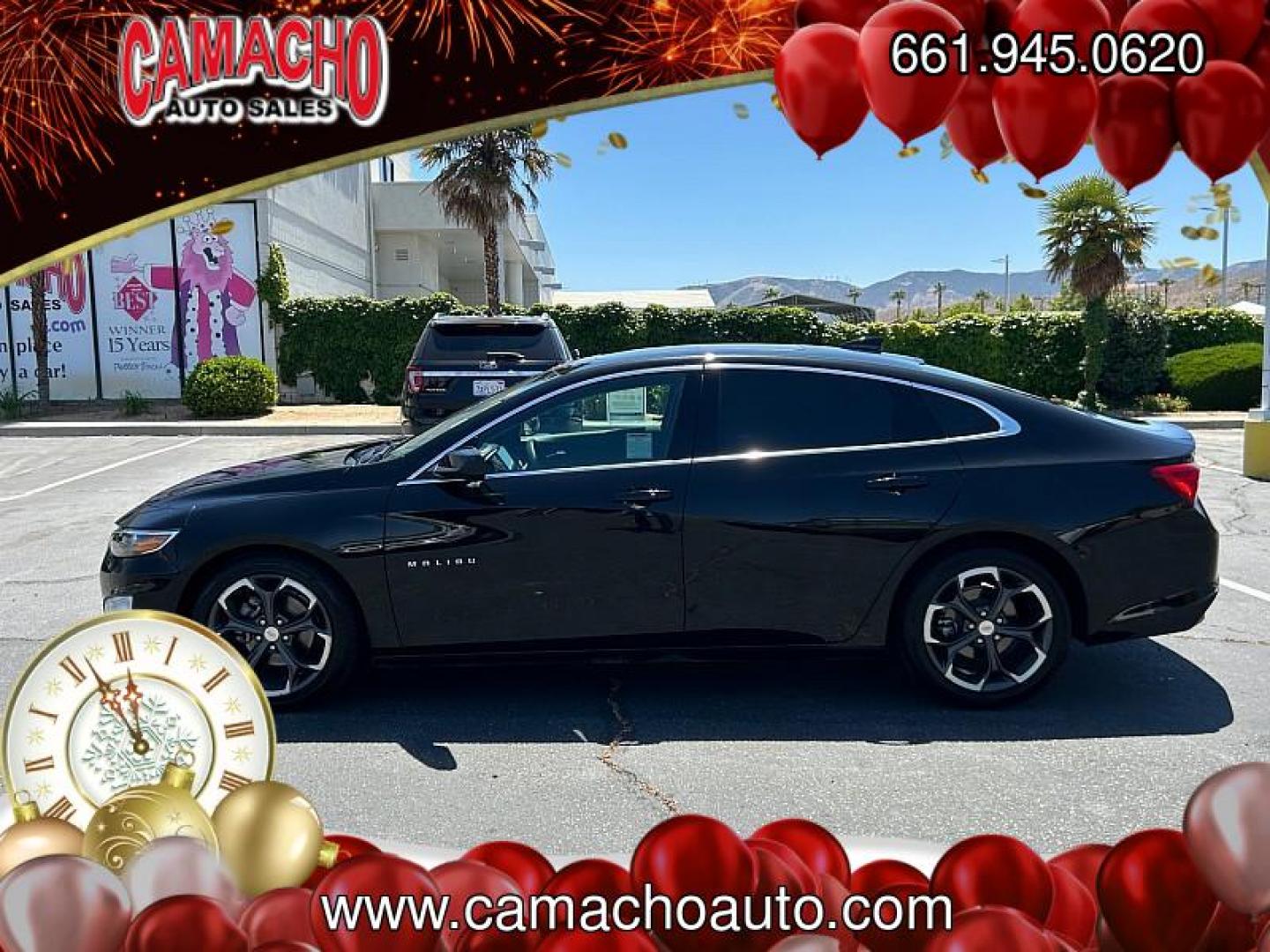 2023 BLACK Chevrolet Malibu (1G1ZD5ST1PF) with an 4-Cyl Turbo 1.5 Liter engine, Automatic CVT transmission, located at 412 Auto Vista Drive, Palmdale, CA, 93551, (661) 945-0620, 34.592636, -118.136681 - Photo#5