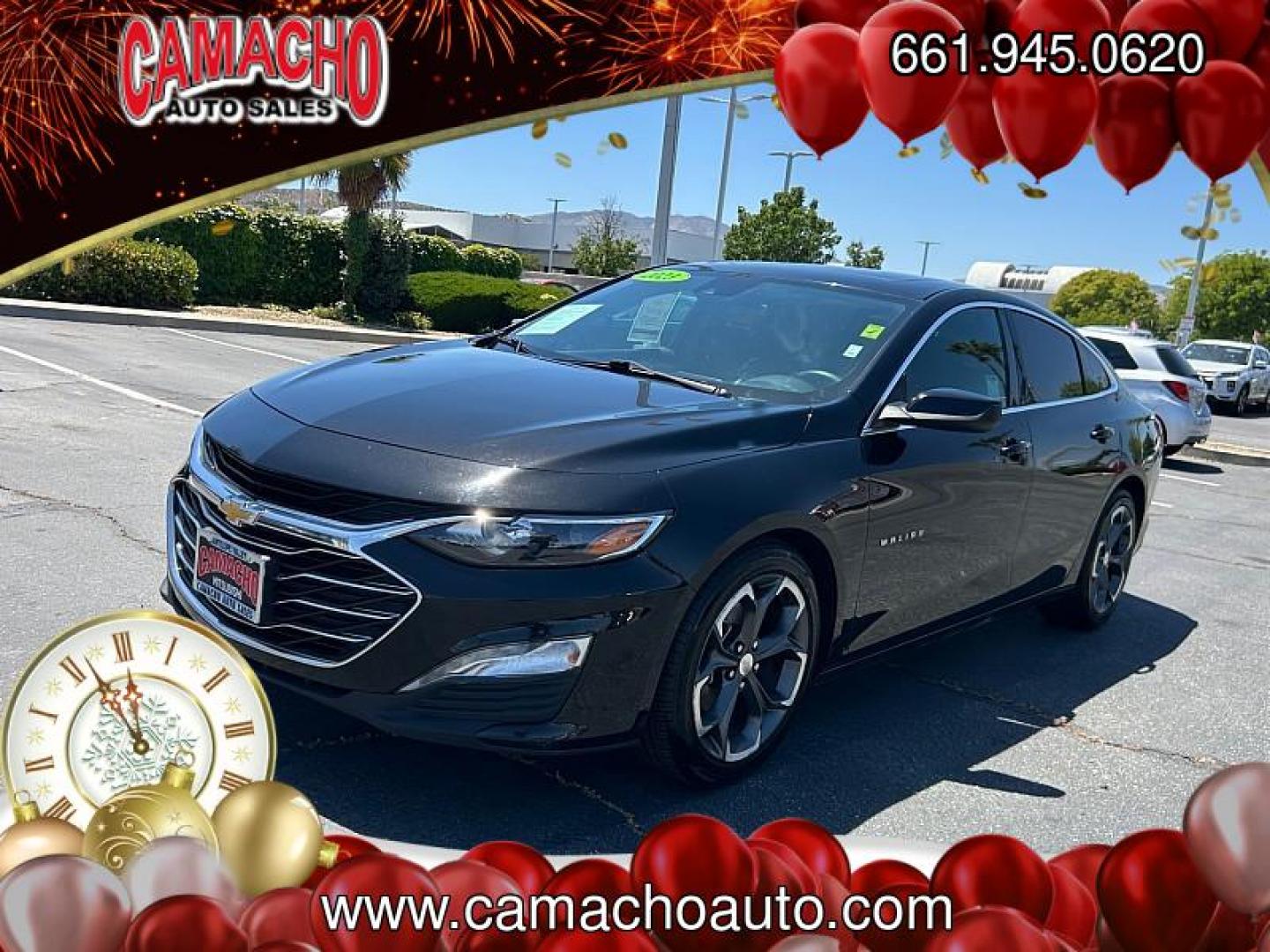 2023 BLACK Chevrolet Malibu (1G1ZD5ST1PF) with an 4-Cyl Turbo 1.5 Liter engine, Automatic CVT transmission, located at 412 Auto Vista Drive, Palmdale, CA, 93551, (661) 945-0620, 34.592636, -118.136681 - Photo#6