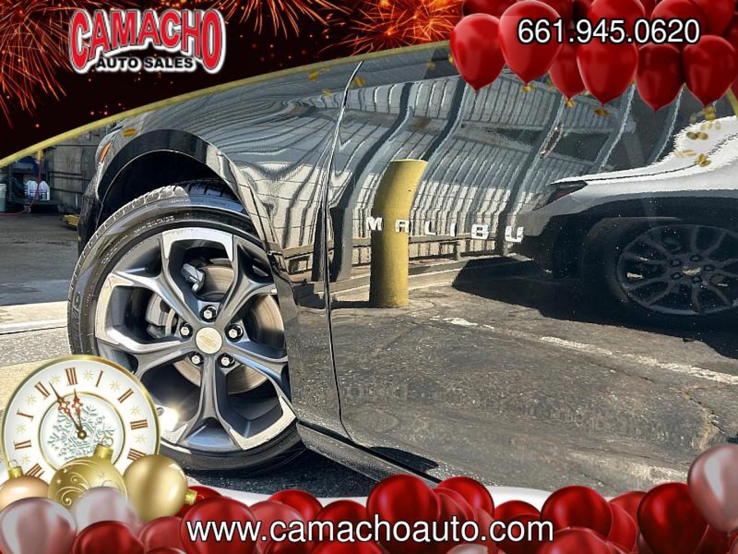 2023 BLACK Chevrolet Malibu (1G1ZD5ST1PF) with an 4-Cyl Turbo 1.5 Liter engine, Automatic CVT transmission, located at 412 Auto Vista Drive, Palmdale, CA, 93551, (661) 945-0620, 34.592636, -118.136681 - Photo#10