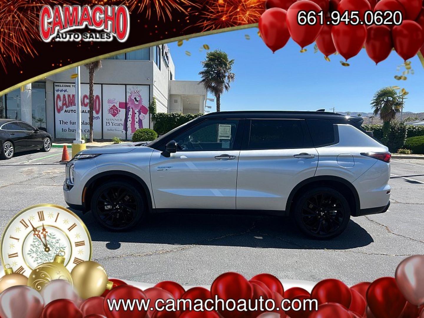 2025 GRAY Mitsubishi Outlander Plug-In Hybrid (JA4T5WA97SZ) with an 4-Cyl Hybrid 2.4 Liter engine, Automatic 1-Spd transmission, located at 412 Auto Vista Drive, Palmdale, CA, 93551, (661) 945-0620, 34.592636, -118.136681 - Photo#3
