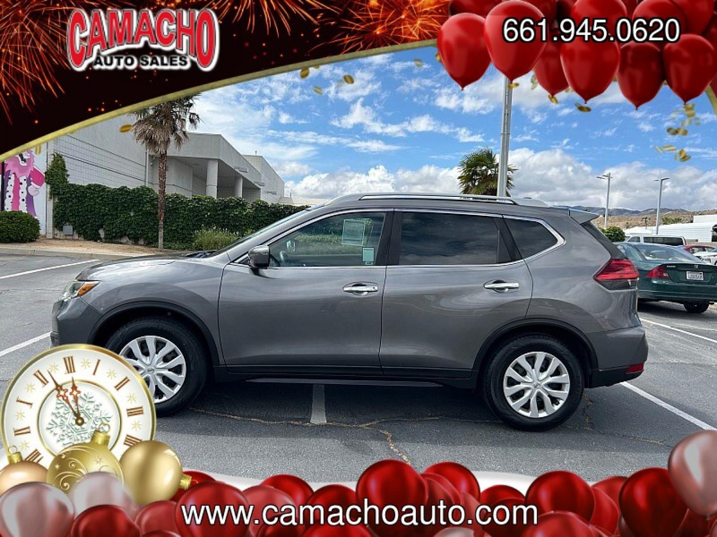 2017 GRAY Nissan Rogue (5N1AT2MN5HC) with an 4-Cyl 2.5 Liter engine, Auto CVT Xtronic transmission, located at 412 Auto Vista Drive, Palmdale, CA, 93551, (661) 945-0620, 34.592636, -118.136681 - Photo#8