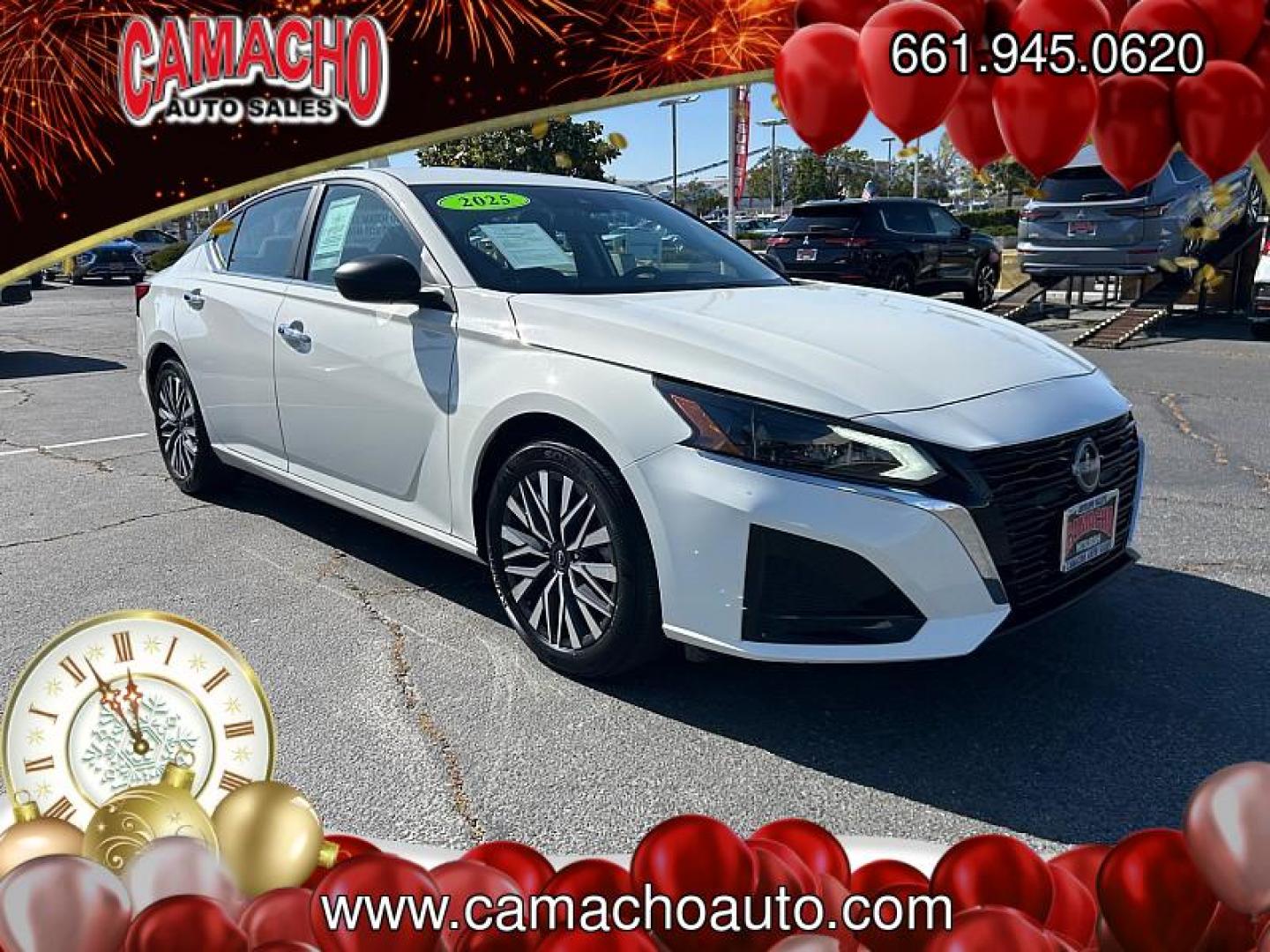2025 WHITE Nissan Altima (1N4BL4DV6SN) with an 4-Cyl 2.5 Liter engine, Automatic CVT transmission, located at 412 Auto Vista Drive, Palmdale, CA, 93551, (661) 945-0620, 34.592636, -118.136681 - Photo#0