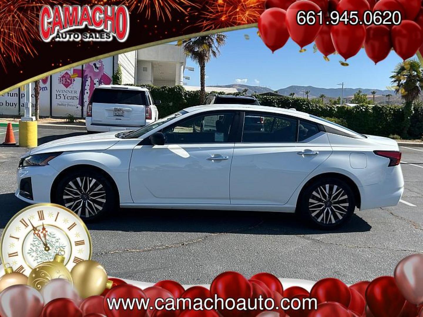 2025 WHITE Nissan Altima (1N4BL4DV6SN) with an 4-Cyl 2.5 Liter engine, Automatic CVT transmission, located at 412 Auto Vista Drive, Palmdale, CA, 93551, (661) 945-0620, 34.592636, -118.136681 - Photo#4