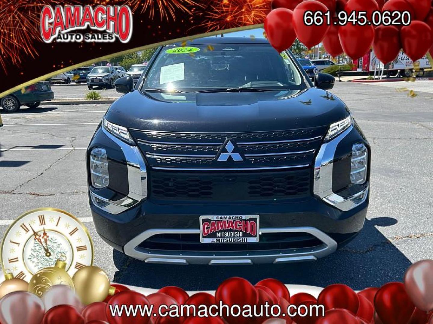 2024 BLACK Mitsubishi Outlander (JA4J3VA85RZ) with an 4-Cyl 2.5 Liter engine, Automatic CVT transmission, located at 412 Auto Vista Drive, Palmdale, CA, 93551, (661) 945-0620, 34.592636, -118.136681 - Photo#1