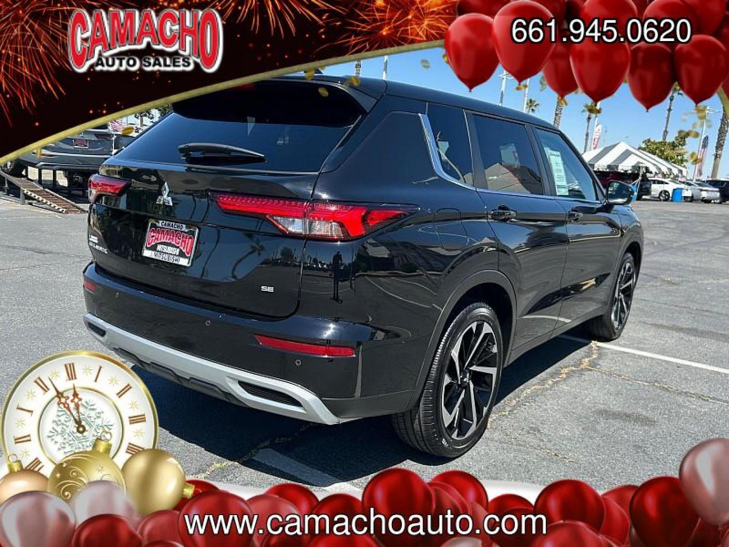 2024 BLACK Mitsubishi Outlander (JA4J3VA85RZ) with an 4-Cyl 2.5 Liter engine, Automatic CVT transmission, located at 412 Auto Vista Drive, Palmdale, CA, 93551, (661) 945-0620, 34.592636, -118.136681 - Photo#3