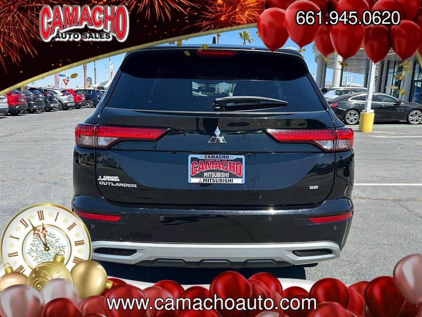 2024 BLACK Mitsubishi Outlander (JA4J3VA85RZ) with an 4-Cyl 2.5 Liter engine, Automatic CVT transmission, located at 412 Auto Vista Drive, Palmdale, CA, 93551, (661) 945-0620, 34.592636, -118.136681 - Photo#4