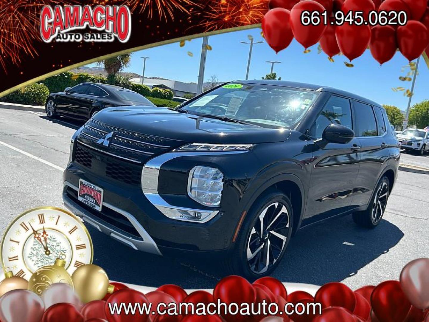 2024 BLACK Mitsubishi Outlander (JA4J3VA85RZ) with an 4-Cyl 2.5 Liter engine, Automatic CVT transmission, located at 412 Auto Vista Drive, Palmdale, CA, 93551, (661) 945-0620, 34.592636, -118.136681 - Photo#7