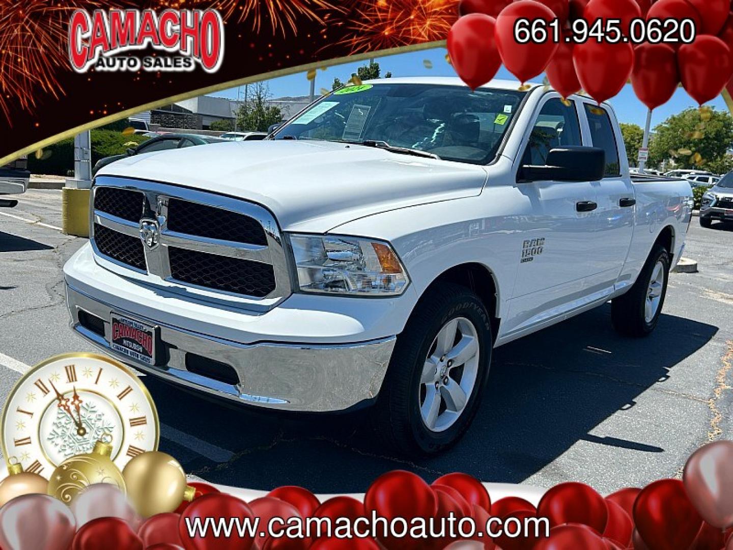 2024 WHITE Ram 1500 Classic 4WD (1C6RR7GG5RS) with an 6-Cyl 3.6 Liter engine, Automatic 8-Spd transmission, located at 412 Auto Vista Drive, Palmdale, CA, 93551, (661) 945-0620, 34.592636, -118.136681 - Photo#2