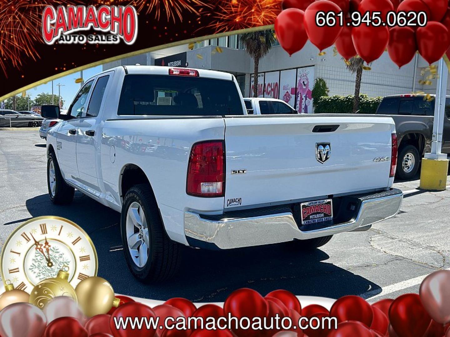 2024 WHITE Ram 1500 Classic 4WD (1C6RR7GG5RS) with an 6-Cyl 3.6 Liter engine, Automatic 8-Spd transmission, located at 412 Auto Vista Drive, Palmdale, CA, 93551, (661) 945-0620, 34.592636, -118.136681 - Photo#4