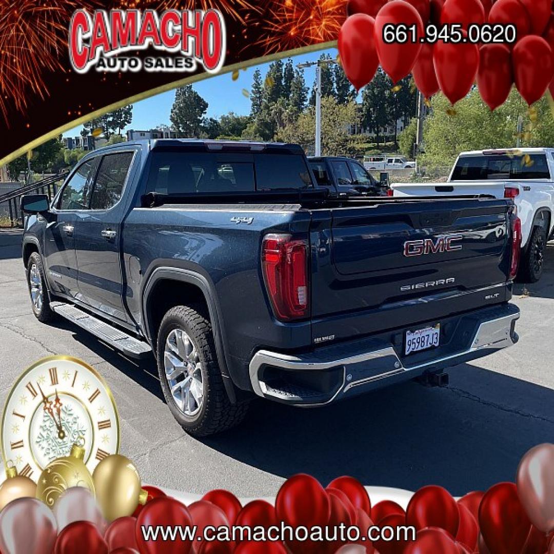 2019 BLUE GMC Sierra 1500 4WD (3GTU9DED4KG) with an 8-Cyl 5.3 Liter engine, Automatic transmission, located at 412 Auto Vista Drive, Palmdale, CA, 93551, (661) 945-0620, 34.592636, -118.136681 - Photo#2
