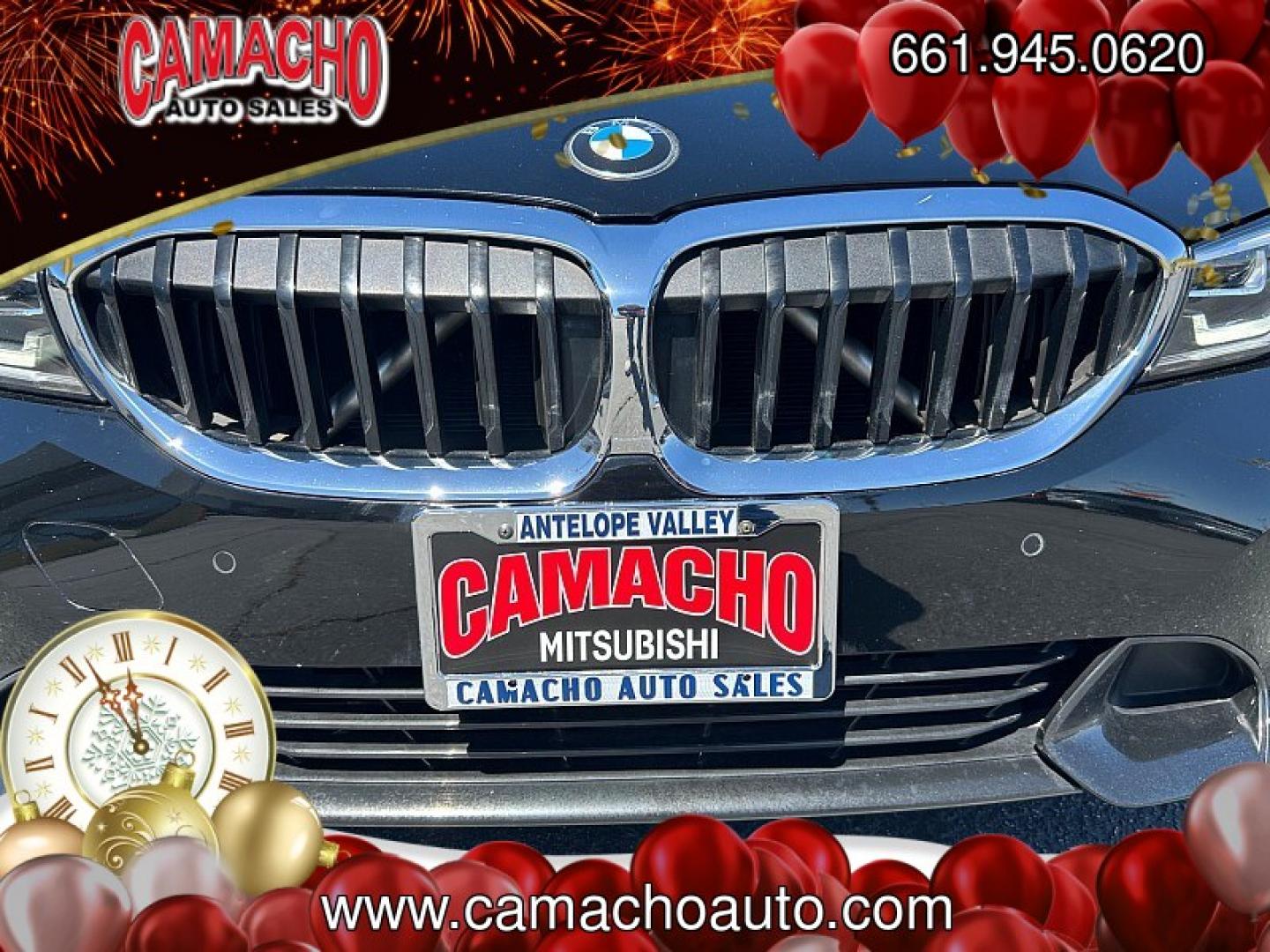 2022 BLACK BMW 3 Series (3MW5R1J06N8) with an 4-Cyl Turbo 2.0 Liter engine, Automatic 8-Spd Sport w/Sport transmission, located at 412 Auto Vista Drive, Palmdale, CA, 93551, (661) 945-0620, 34.592636, -118.136681 - Photo#4